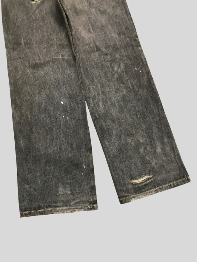 Vintage Levi’s Engineer Jeans Denim | Black | Size 34 — image 6 of 10