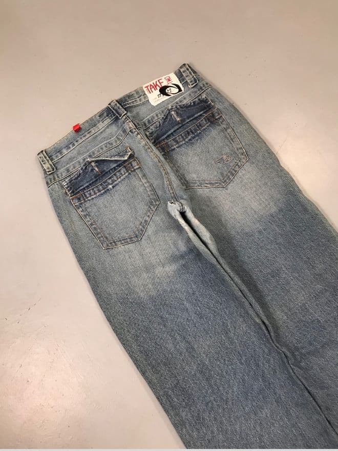 Crazy Vintage Japanese Embroidered Denim – Blue – Size 34 — image 7 of 8