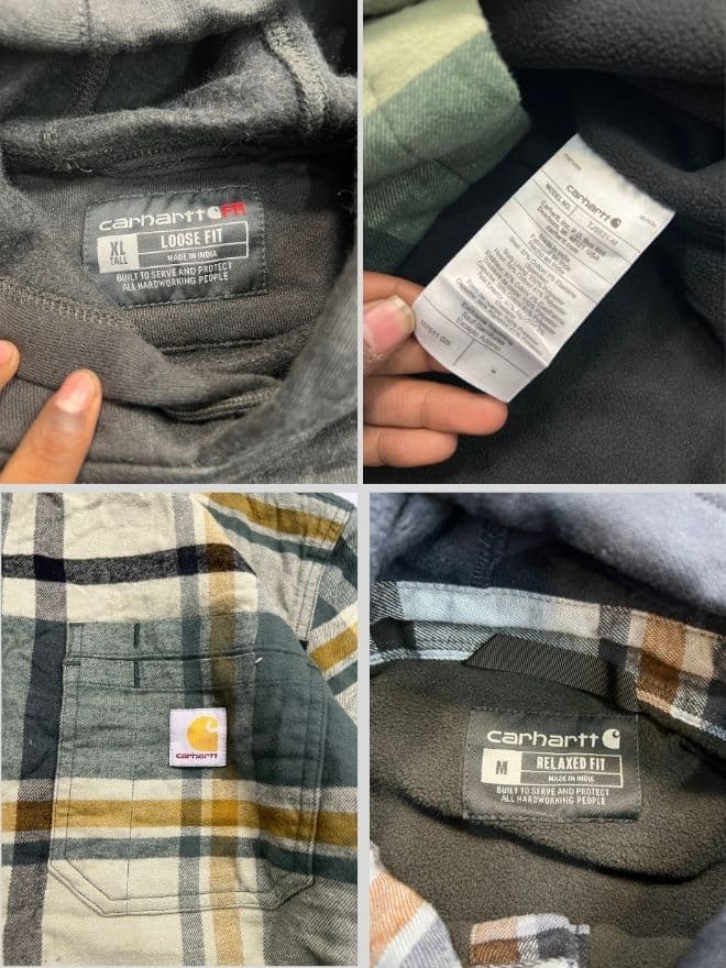 Bundle of Factory Leftover Carhartt Hoodies & Flannel Hooded Jackets — image 35 of 48