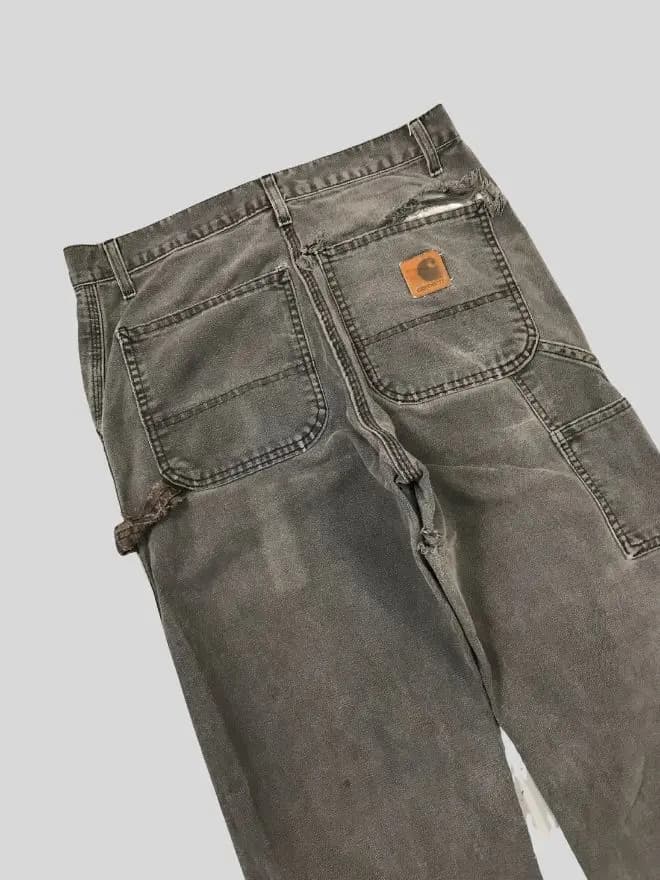 Vintage Carhartt Painted Carpenter Denim | Size 31 | Blue Workwear Jeans thumbnail 4
