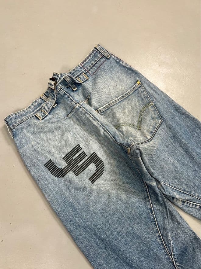 Vintage Levi’s Engineer Jeans With Buckle-Back – Size 32 thumbnail 2