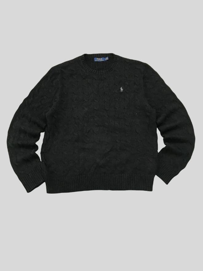 Bundle of vintage Polo Ralph Lauren Polo Bear & Cable Knit Sweaters — image 10 of 13