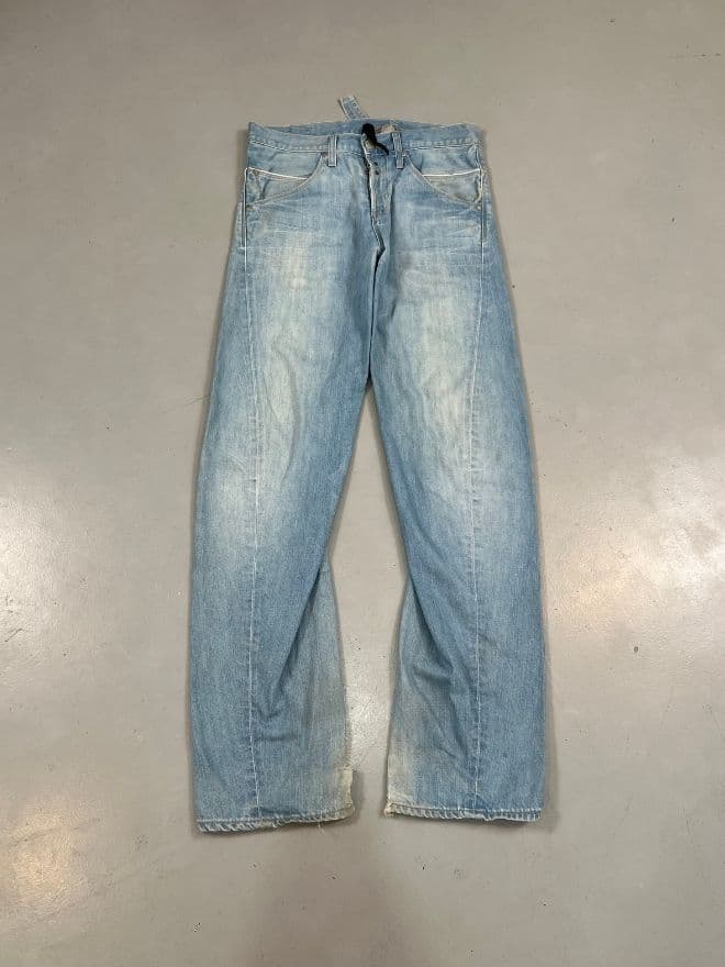 Vintage Levi’s Engineer Jeans With Buckle Belt – Size 33 — image 6 of 14