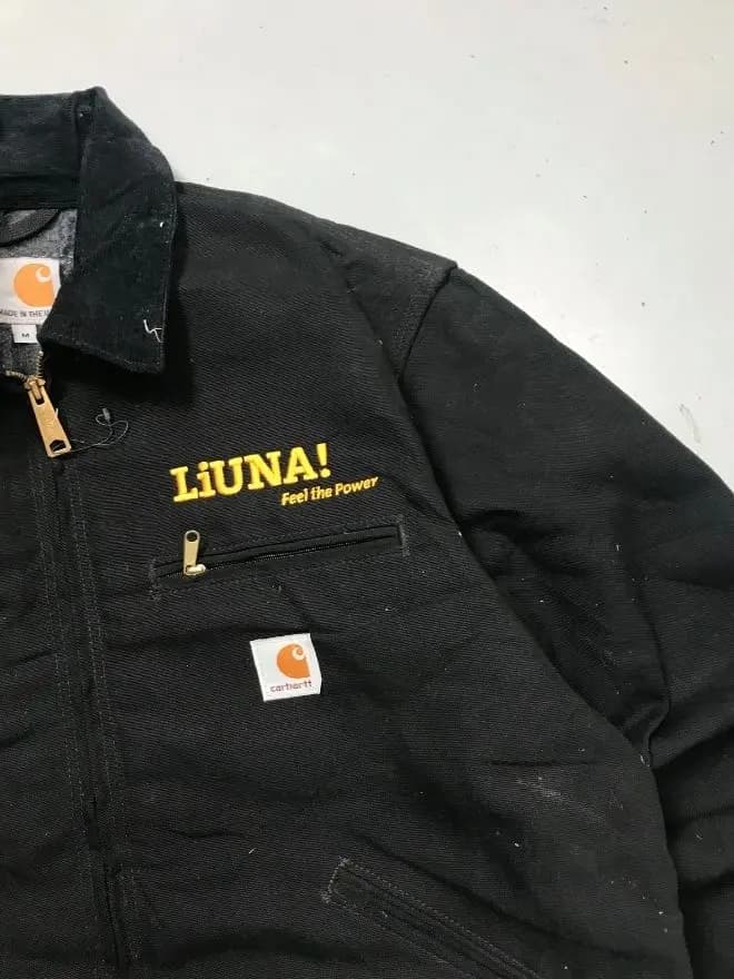 Vintage Carhartt JB105 Detroit Blanket-Lined Jacket | Black | Size M Workwear Coat — image 6 of 7