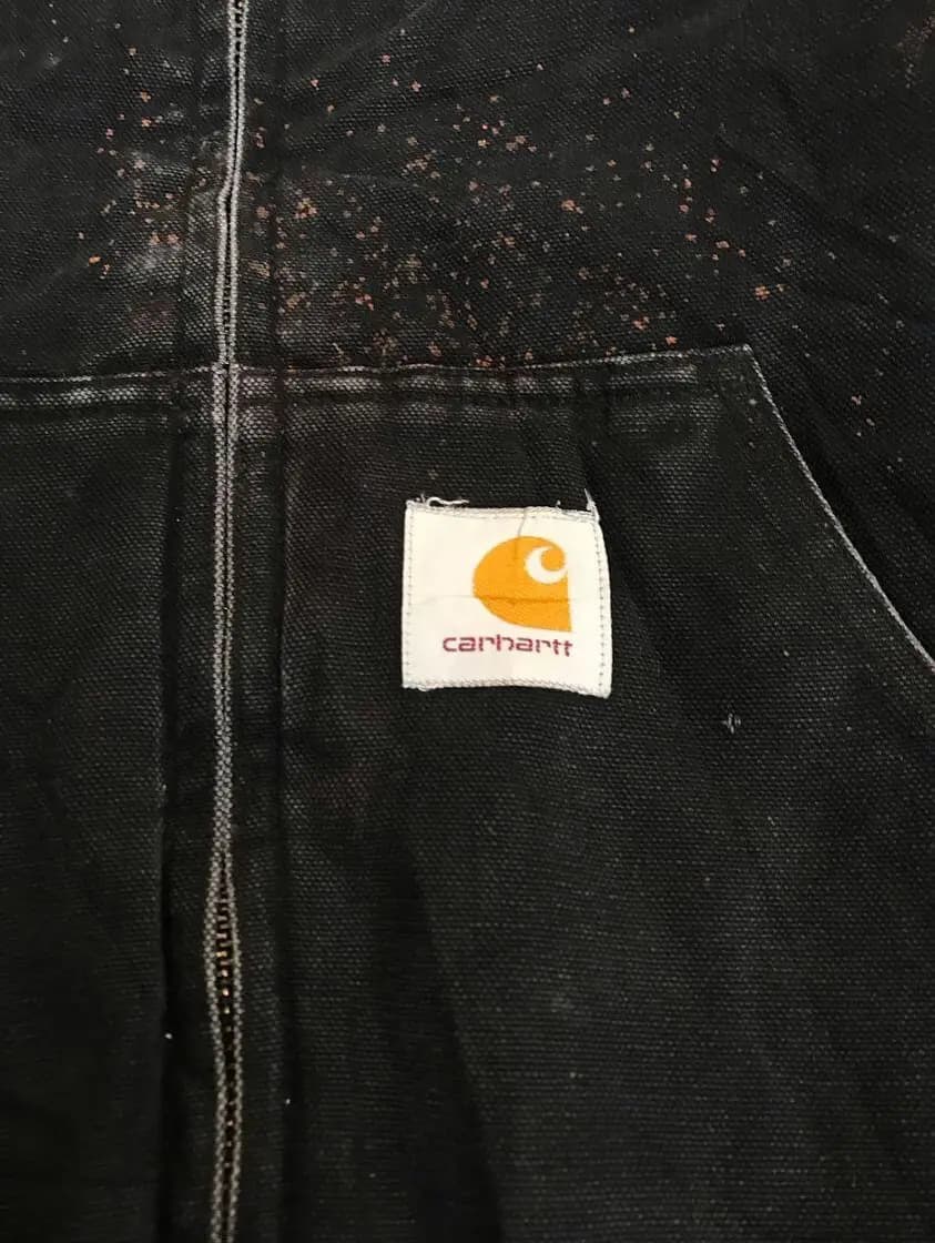 Vintage Carhartt Black Hooded Lined Active Jacket — image 8 of 8