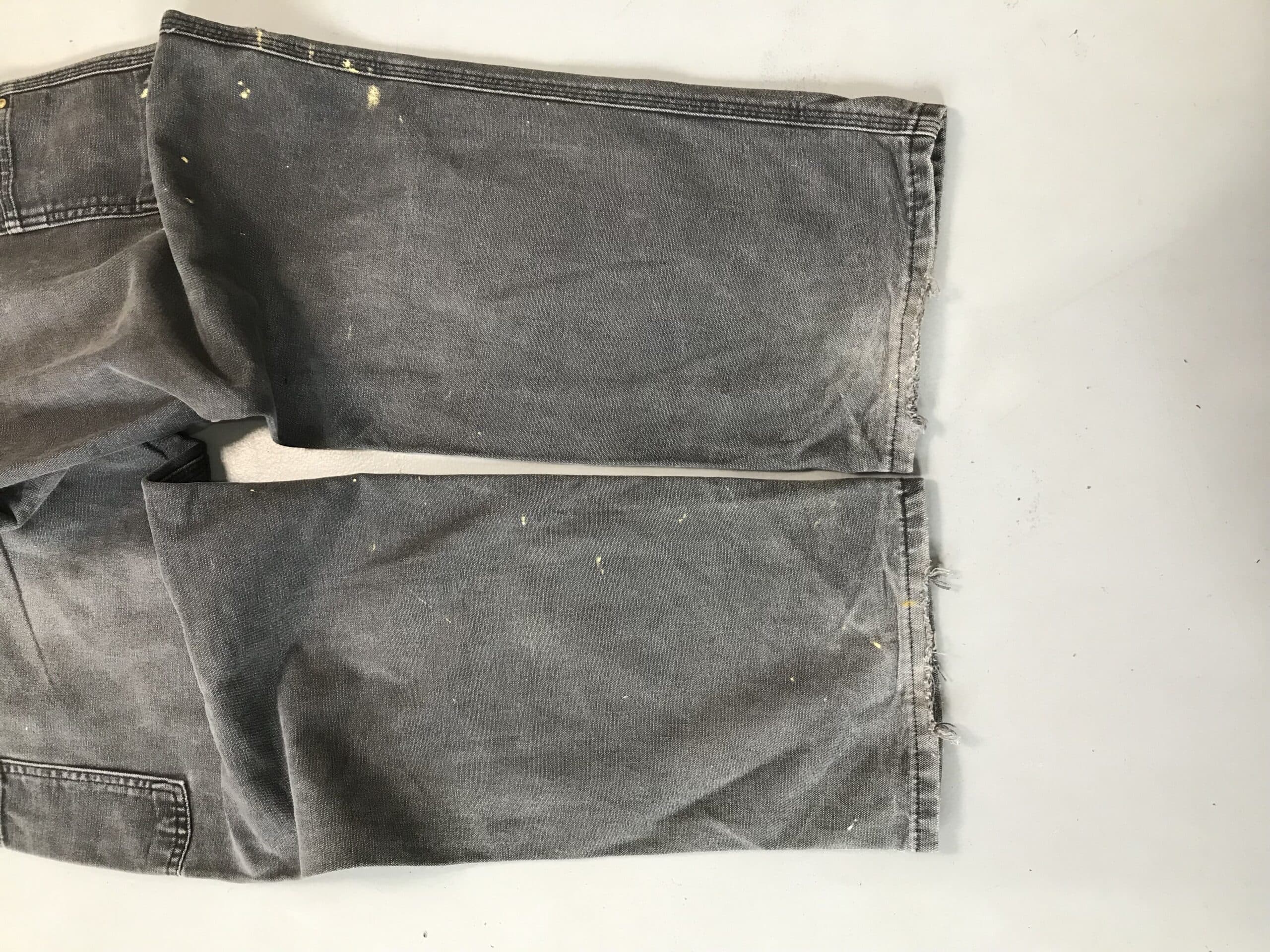 Vintage Faded Carhartt WIP Carpenter Denim | Distressed Black Workwear Jeans | Size 36 — image 10 of 13