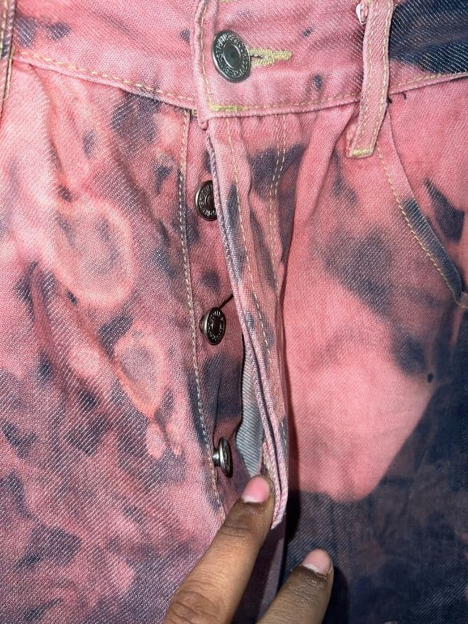 Vintage Levi’s Engineer Jeans – Acid Wash Denim | Size 34 — image 6 of 8