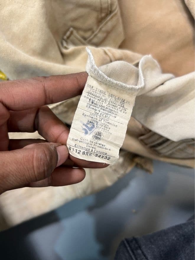 Vintage Carhartt Tan 90s Cargo Pants – Size 32 — image 9 of 13