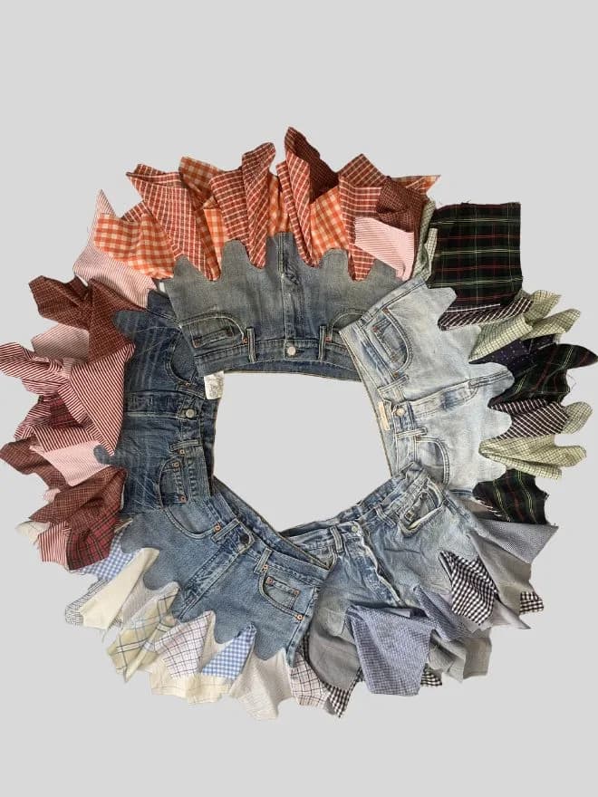 Blunde of Vintage Levi’s Rework checkered skirt — image 12 of 13