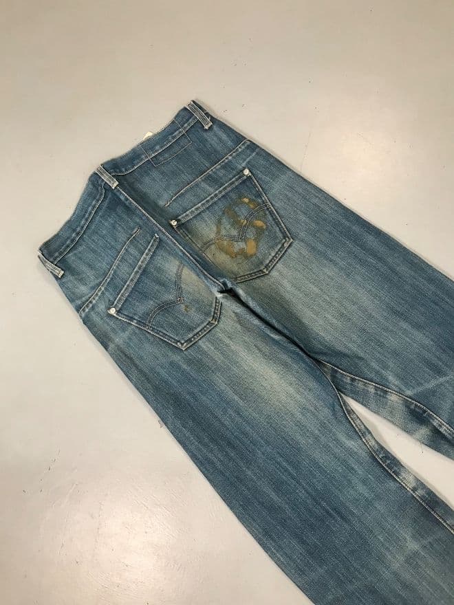 Vintage Levi’s Engineer Jeans Denim – Size 28 — image 5 of 8