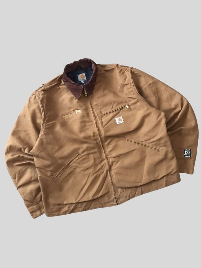 Vintage Carhartt J001 BRN Detroit Blanket Lined Jacket – Size XL — image 9 of 11