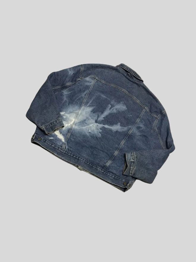 Vintage Carhartt J11 DST Blanket Lined Denim Jacket – Blue – Size XXL — image 11 of 11