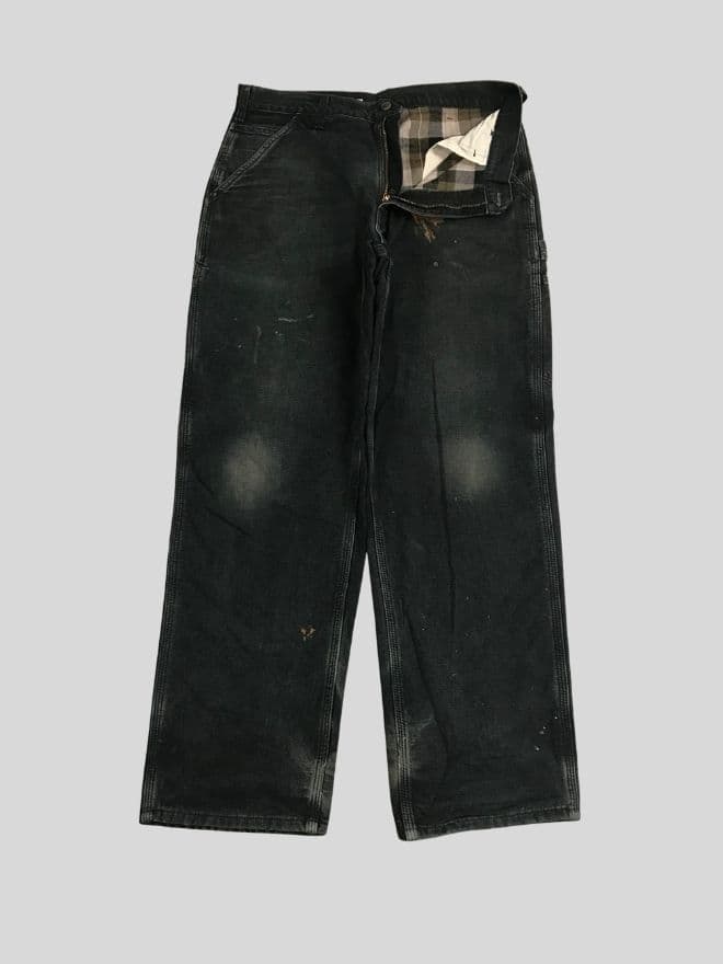 Vintage Carhartt Blanket-Lined Carpenter Denim – Size 34 — image 1 of 8