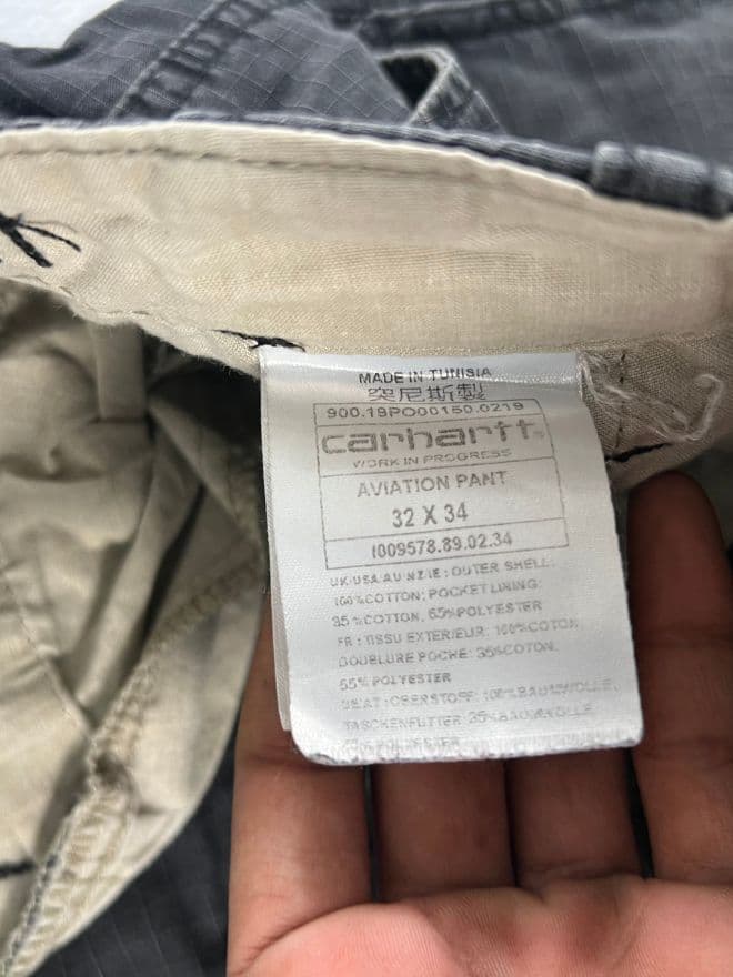 Vintage Carhartt Double Knee Work Pants – Beige — image 5 of 9