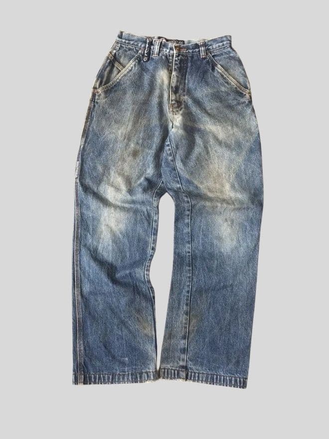 Southpole Vintage Embroidered Carpenter Denim – Blue – Size 28 — image 8 of 16