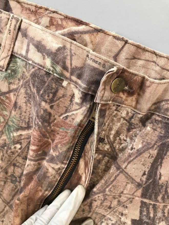 Rare Vintage Carhartt Realtree B235 Carpenter Denim — Size 39 — image 6 of 11
