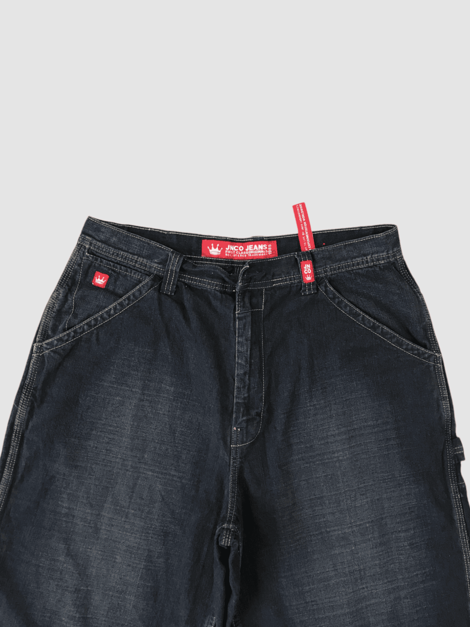 90'svintage Crown JNCO Jeans Short's Carpenter Baggy Jorts — image 5 of 7
