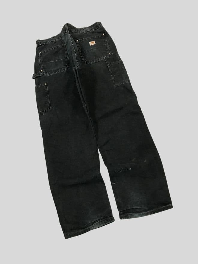 Vintage Carhartt B01 BLK Double Knee Denim – Black – Size 38 — image 9 of 9