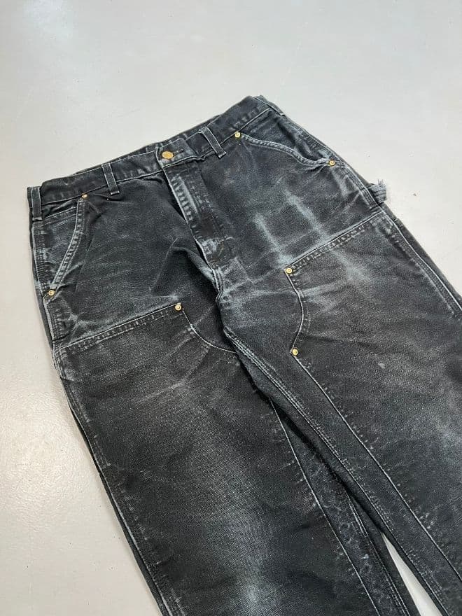 Rare Vintage Carhartt Double Knee Workwear Pants | Black | Size 32 — image 8 of 13