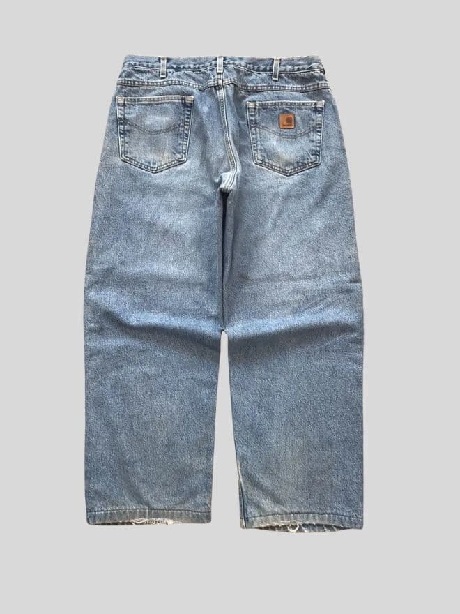 Bundle of 3 Vintage Carhartt Blanket-Lined Carpenter Denim – Size 36 — image 9 of 12