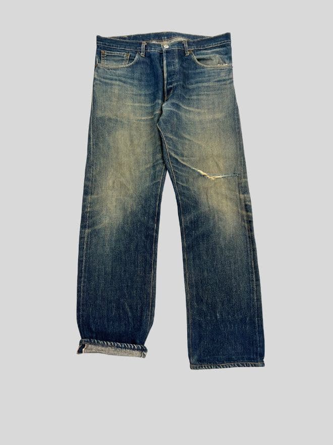 Vintage 90s Levi’s Selvedge Faded Denim (Size 36) — image 7 of 11