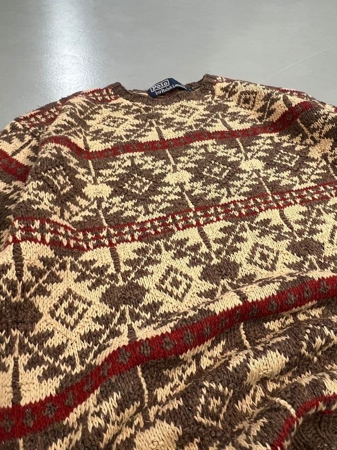 Vintage Polo Ralph Lauren Knit Sweater – Multicolor | Men’s S — image 4 of 8