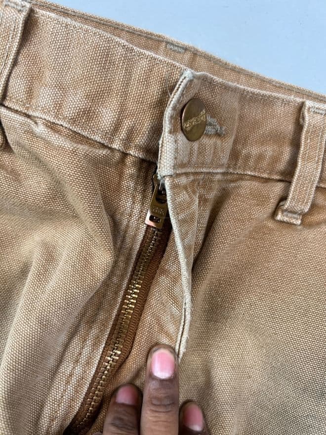 Vintage Carhartt Tan Double Knee Workwear Pants — image 7 of 9