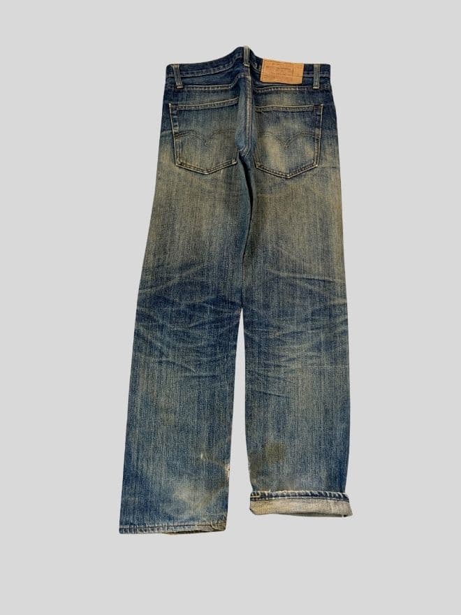Vintage Levi's 501 Selvedge Denim Jeans – Blue – Men’s 32 (US 32 / EU 48) – Repaired Distressed — image 11 of 11