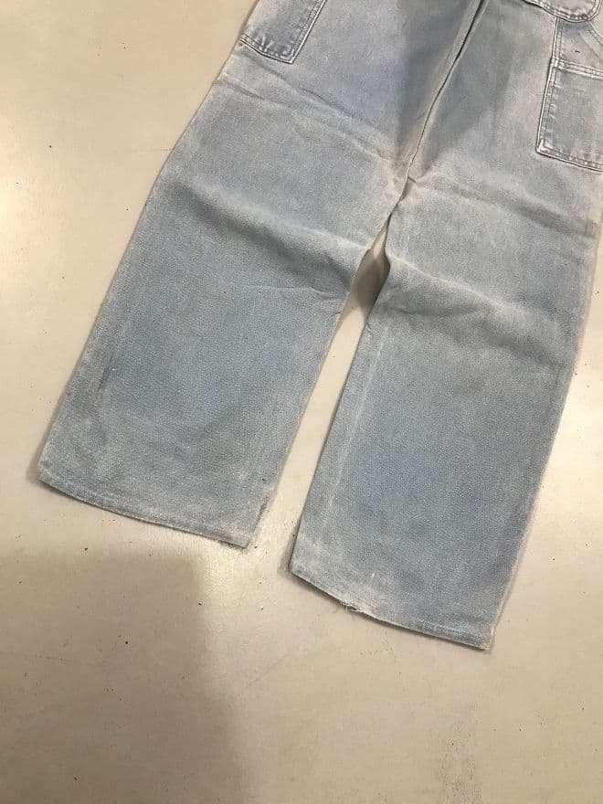 Vintage Carhartt Tan Carpenter Denim — Size 30 — image 9 of 12