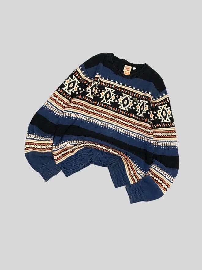 Vintage Lacoste Knit Sweater – Women’s S (Tag M) | Multicolor — image 1 of 8