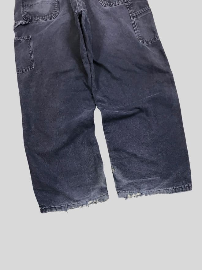 Vintage Carhartt Blanket Lined Baggy Fit Denim | Men’s 42 | Blue Workwear Jeans — image 8 of 9