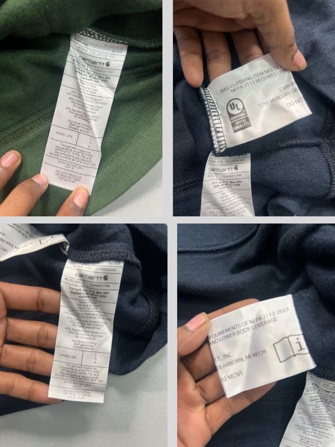 Bundle of Factory Leftover Carhartt Hoodies & Flannel Hooded Jackets — image 20 of 48
