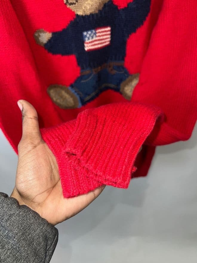 Vintage Polo Ralph Lauren Bear Knit Sweater  – Size M — image 10 of 14