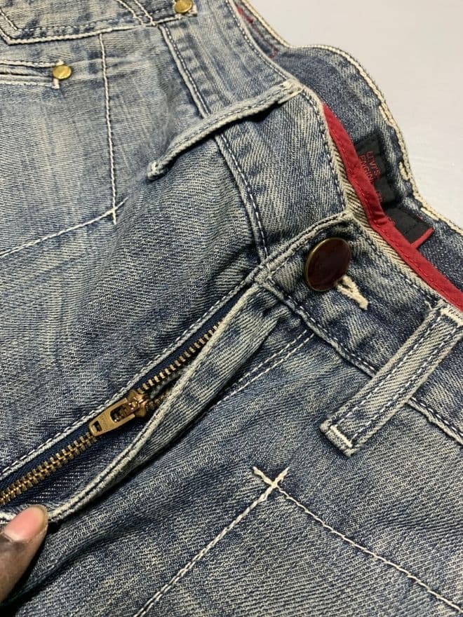 Vintage Levi’s Engineer Denim Jeans – Blue — image 9 of 10