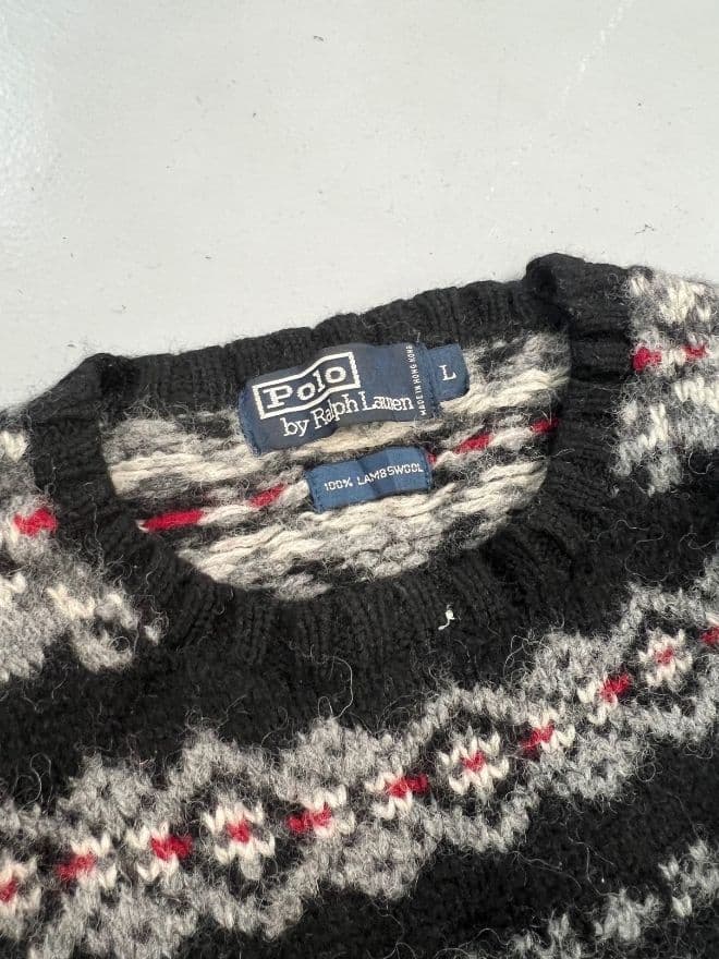 Vintage Polo Ralph Lauren Knit Sweater – Multicolor | Women’s L (US 10) — image 3 of 10