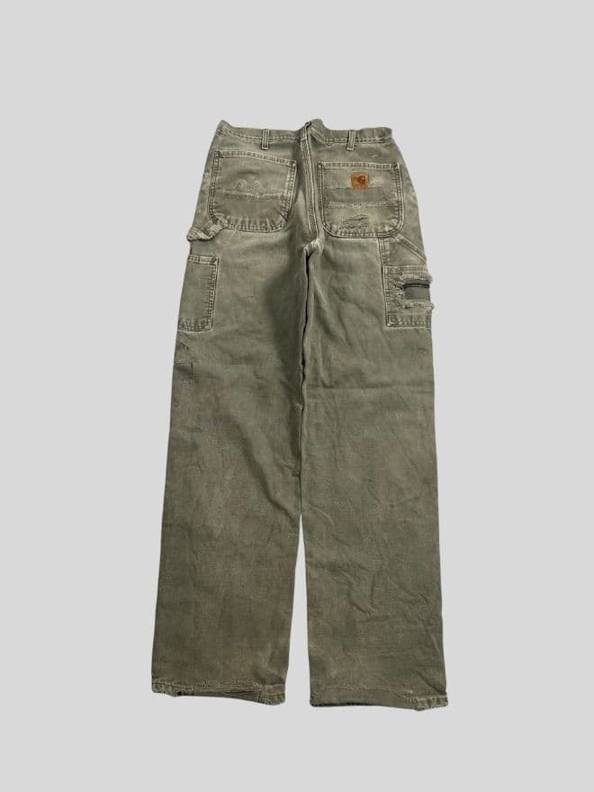 Rare Vintage Carhartt B111 MOS Blanket-Lined Carpenter Denim (Size 33) thumbnail 2
