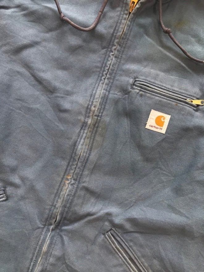 VINTAGE CARHARTT HOODIED DETROIT SHERPA LINE JACKET — image 5 of 8