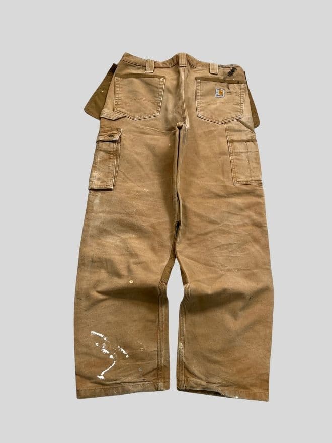 Vintage Carhartt Workwear Cargo Denim Pants – Men’s Size US 34 (EU 50) | Brown — image 6 of 10