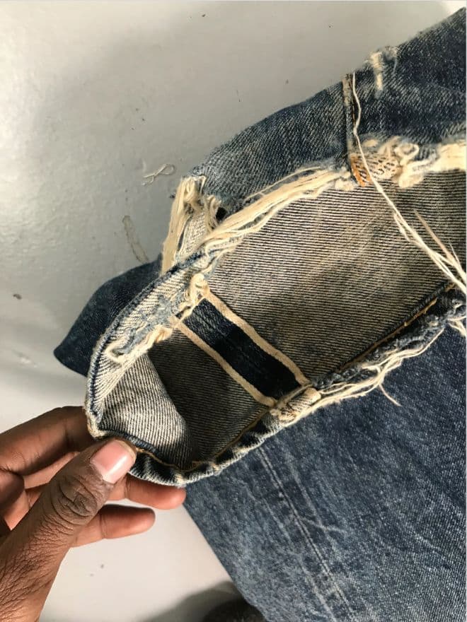 Vintage Levi’s Selvedge Denim Jeans – Men’s 30×40 – Blue — image 7 of 10
