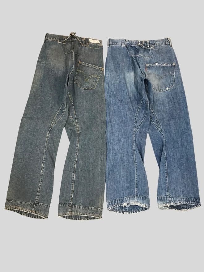 Bundle of 4 Vintage Levi’s Engineer Buckle Belt Denim Pants — image 12 of 19