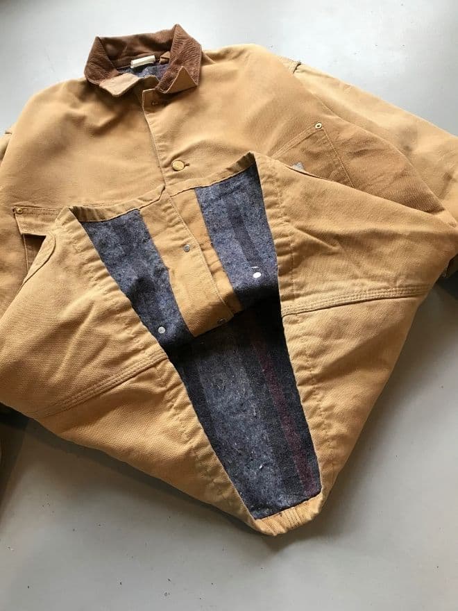 Vintage Carhartt Blanket Lined Chore Jacket – Men’s Large (Workwear) — image 5 of 9