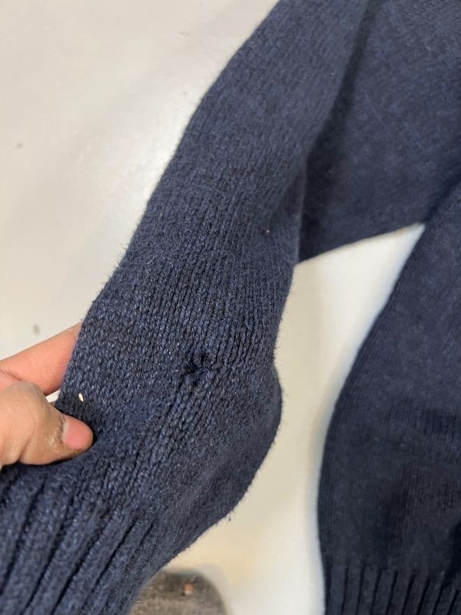 Vintage Polo Ralph Lauren Bear Knit Sweater – Blue – Size XL — image 8 of 10