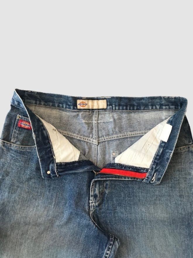 CRAZY VINTAGE DICKIES SPELLOUT BAGGY FIT DENIM thumbnail 3