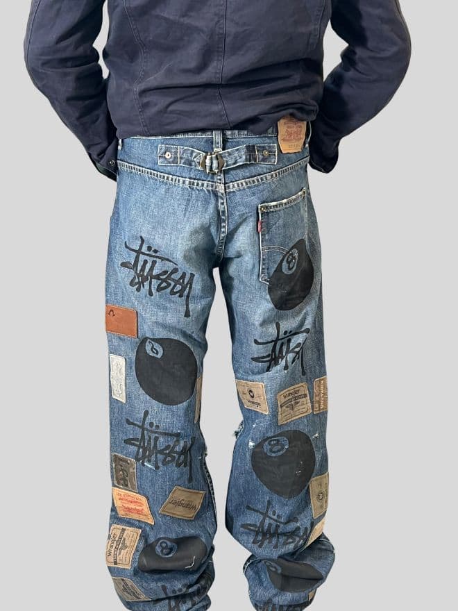 Vintage Levi’s Selvedge Button-Up Denim Jeans – Men’s Size US 28 (EU 44) | Blue — image 10 of 17