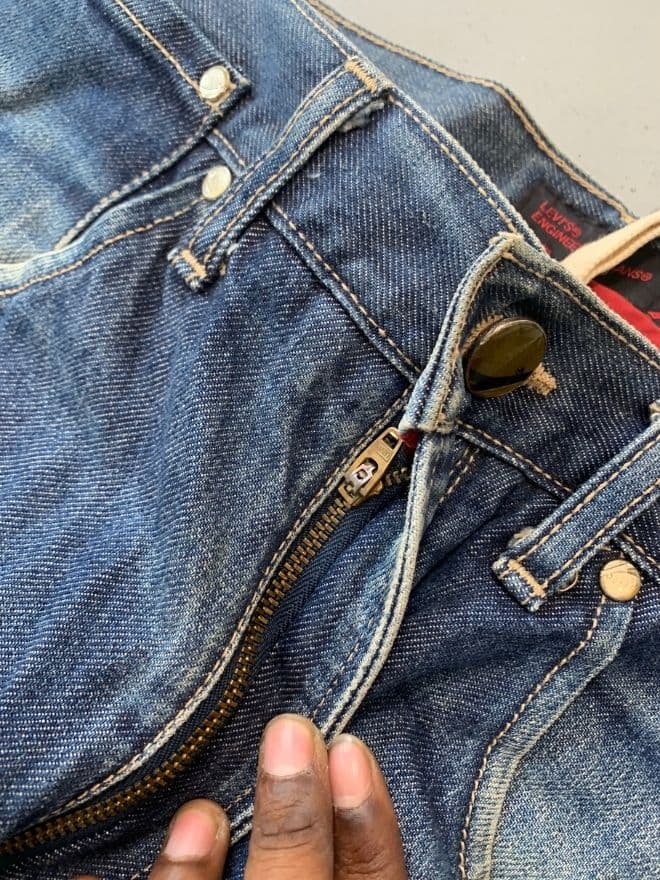Vintage Levi's Engineer Jeans – Blue Denim Avant-Garde — image 6 of 9