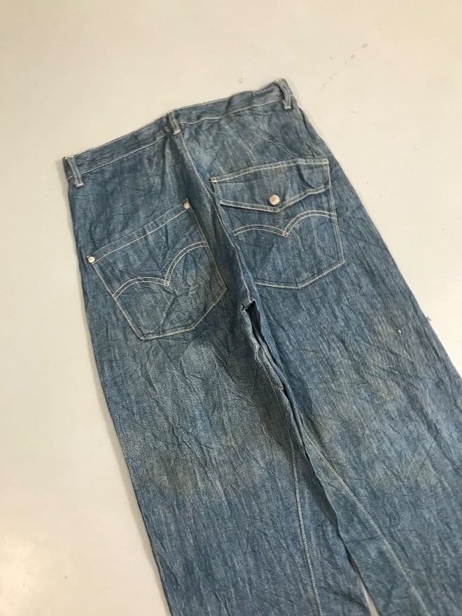 Vintage Levi’s Engineer Jeans Denim — Blue — Size 30 — image 8 of 9
