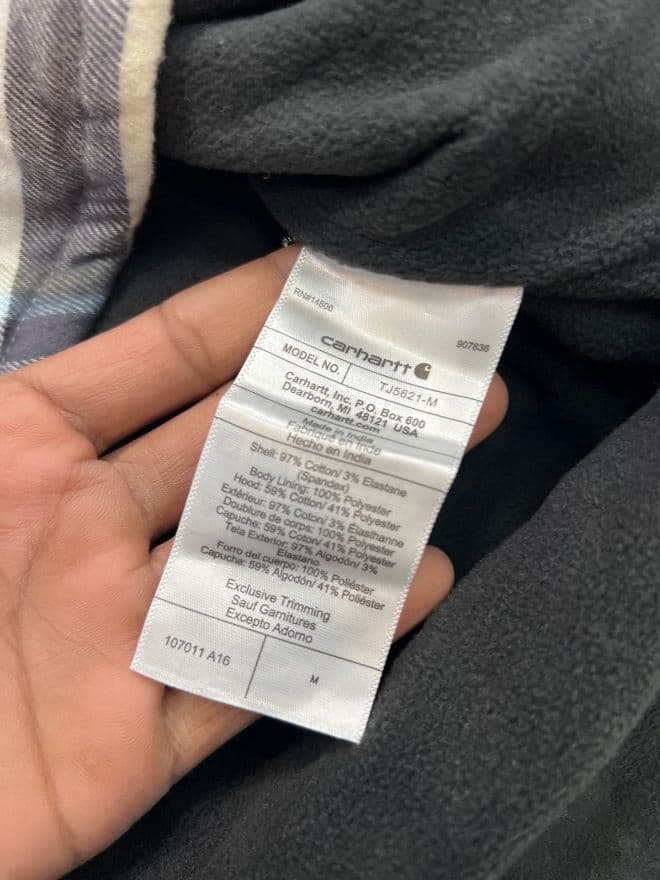 Bundle of Factory Leftover Carhartt Hoodies & Flannel Hooded Jackets — image 29 of 48