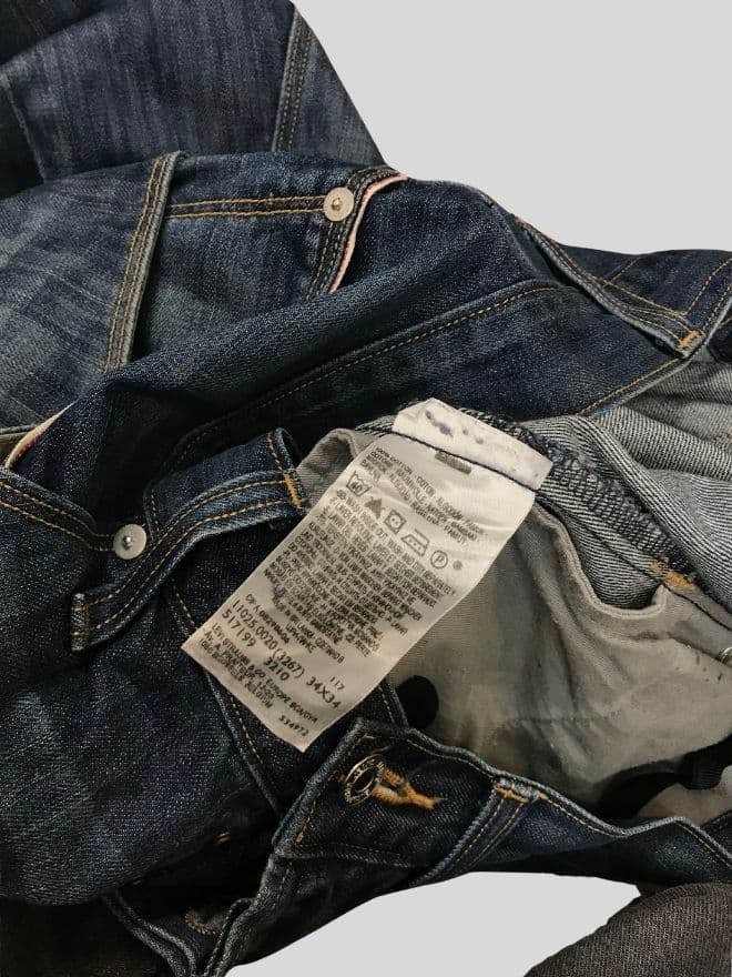 Vintage Levi’s Engineer Jeans Buckle Belt Denim | Men’s US 36 | Authentic Workwear — image 5 of 9