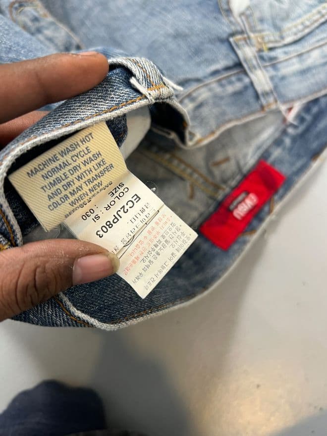 Vintage Evisu-Inspired Buckle Belt Denim – Blue (Men’s 30) — image 7 of 9
