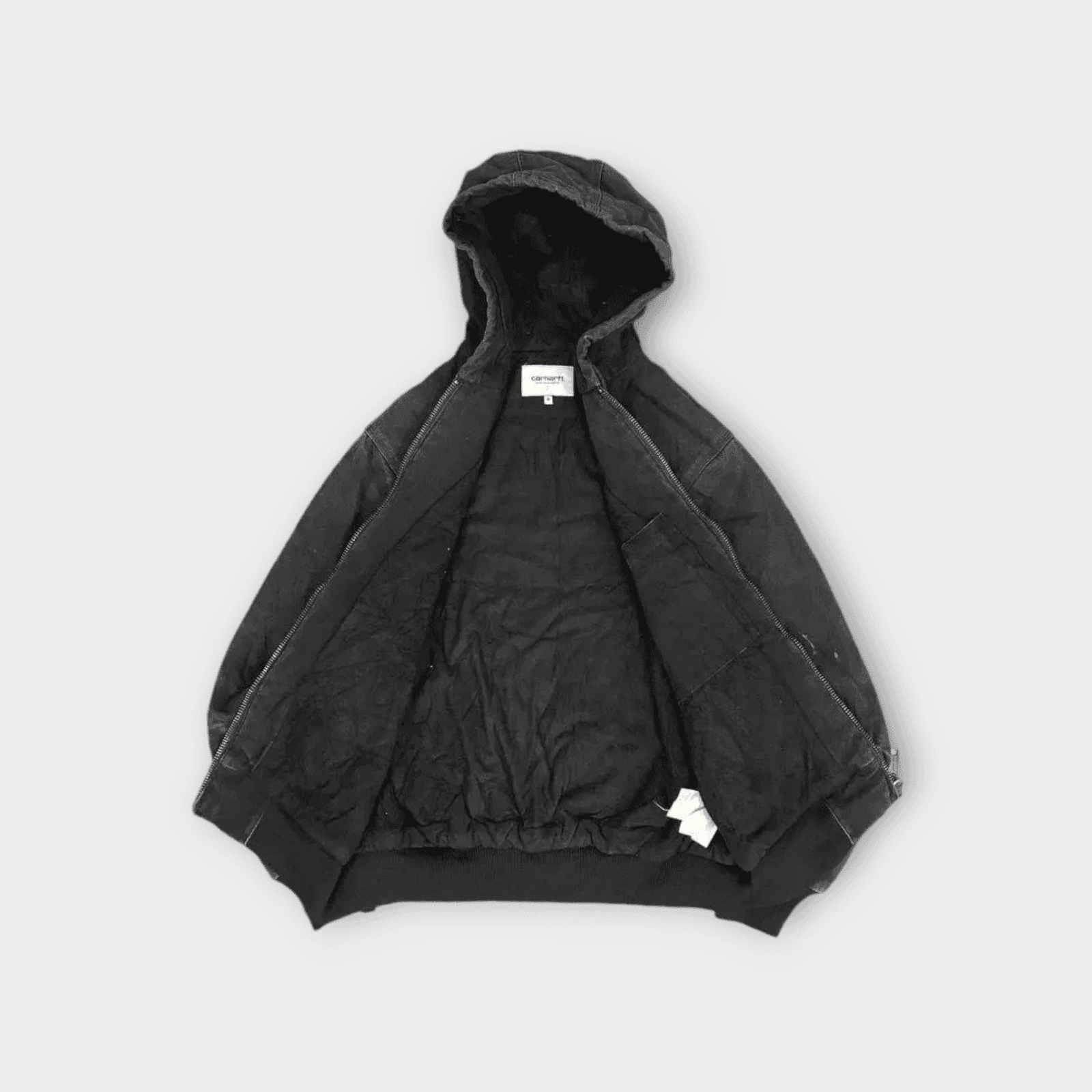Vintage Carhartt Black Hooded Lined Active Jacket thumbnail 4